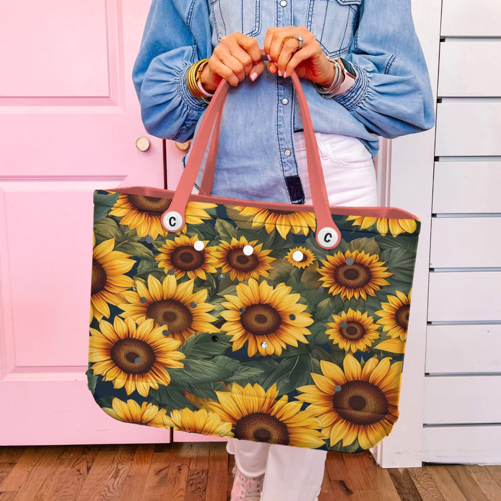 Bucket Tote Bag, Limited Edition Bogg Bag, Beach Bag Golden Glow - Image 4