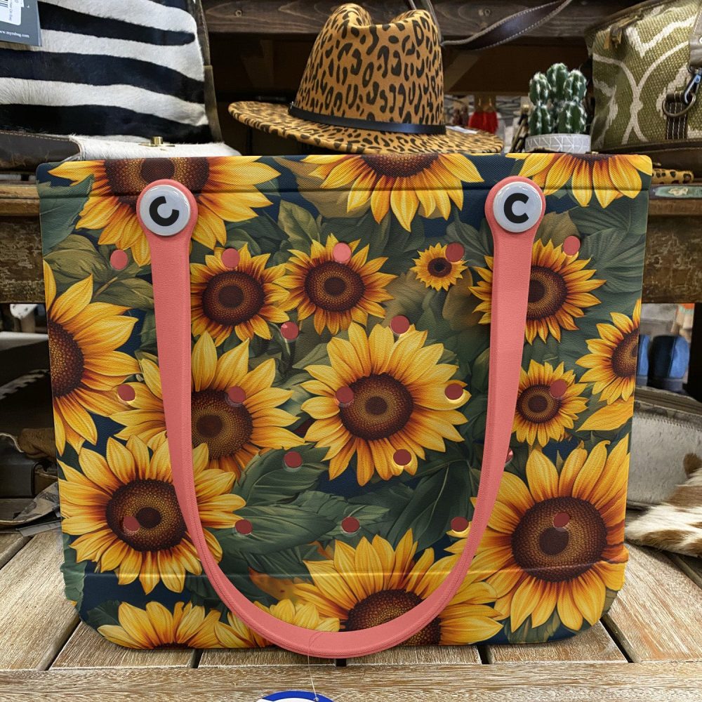 Bucket Tote Bag, Limited Edition Bogg Bag, Beach Bag Golden Glow - Image 5