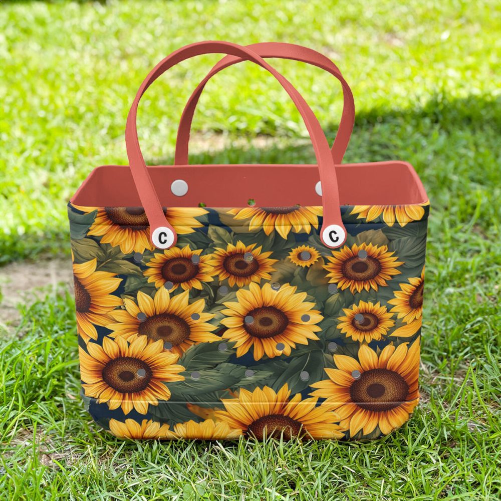 Bucket Tote Bag, Limited Edition Bogg Bag, Beach Bag Golden Glow - Image 3