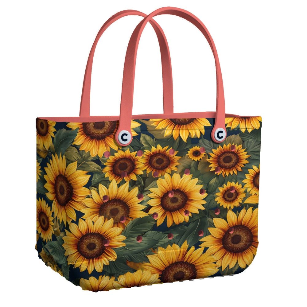 Bucket Tote Bag, Limited Edition Bogg Bag, Beach Bag Golden Glow