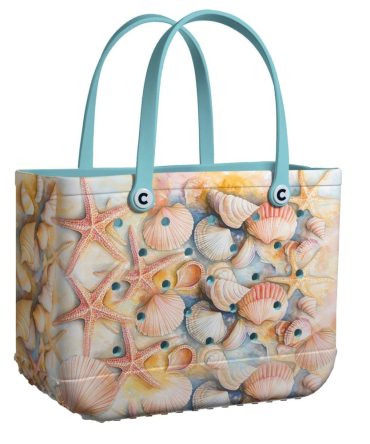 Bucket Tote Bag, Limited Edition Bogg Bag, Beach Bag Ocean Whisper