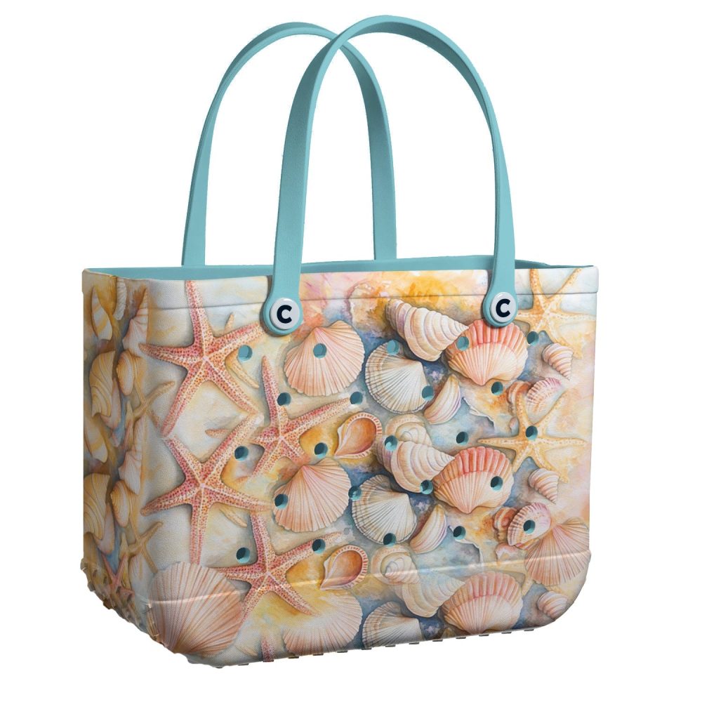 Bucket Tote Bag, Limited Edition Bogg Bag, Beach Bag Ocean Whisper