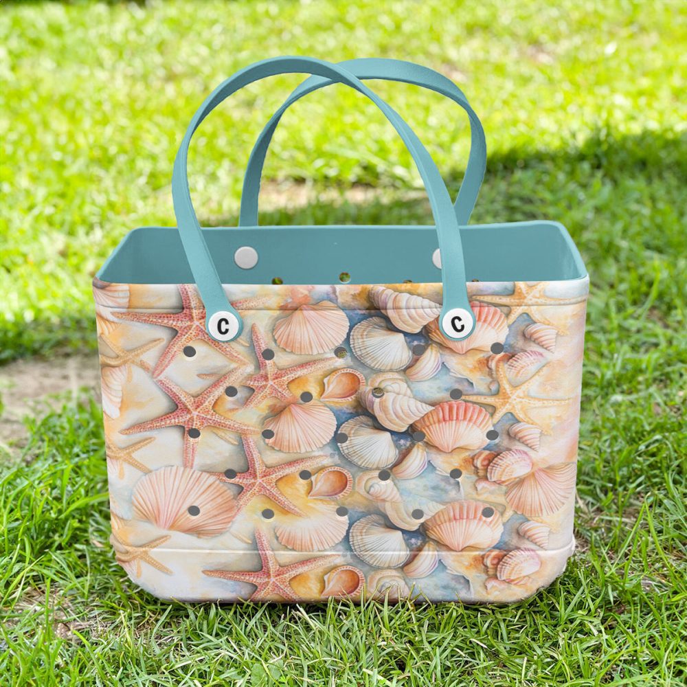 Bucket Tote Bag, Limited Edition Bogg Bag, Beach Bag Ocean Whisper - Image 3