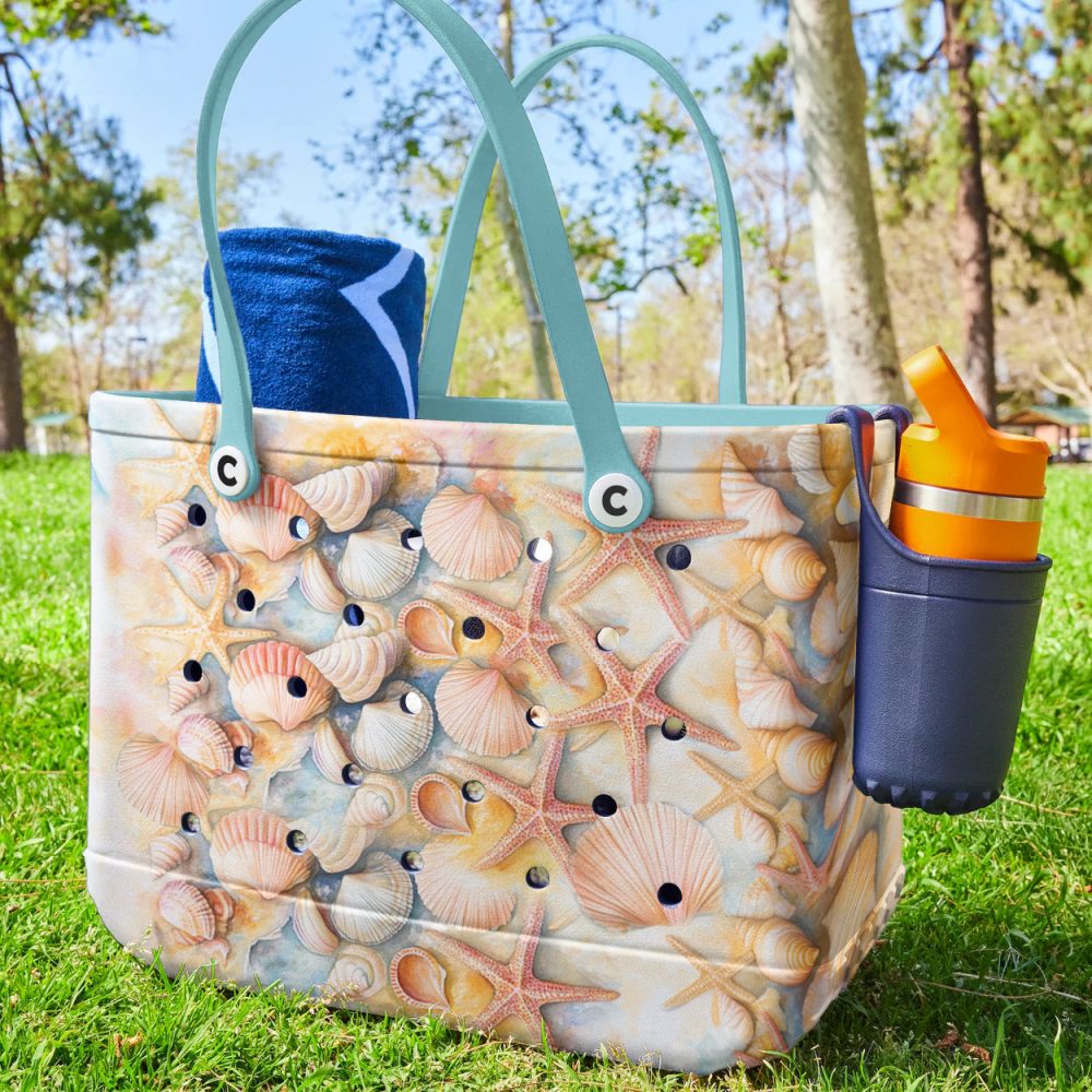 Bucket Tote Bag, Limited Edition Bogg Bag, Beach Bag Ocean Whisper - Image 4