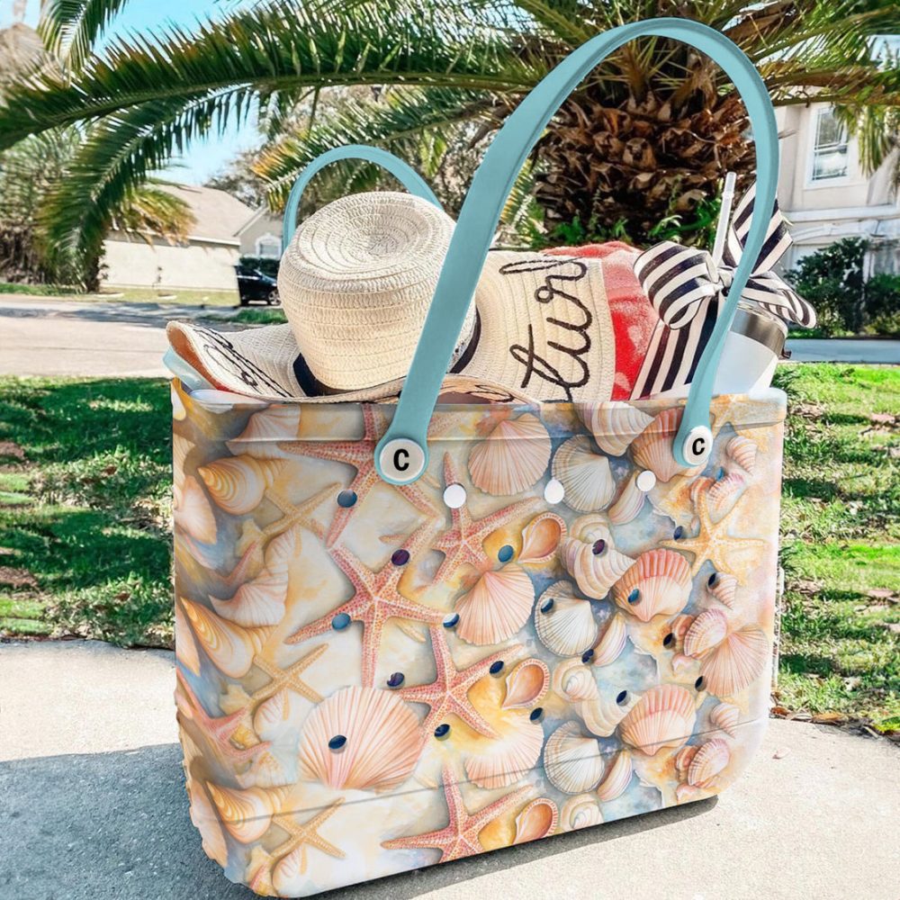 Bucket Tote Bag, Limited Edition Bogg Bag, Beach Bag Ocean Whisper - Image 2