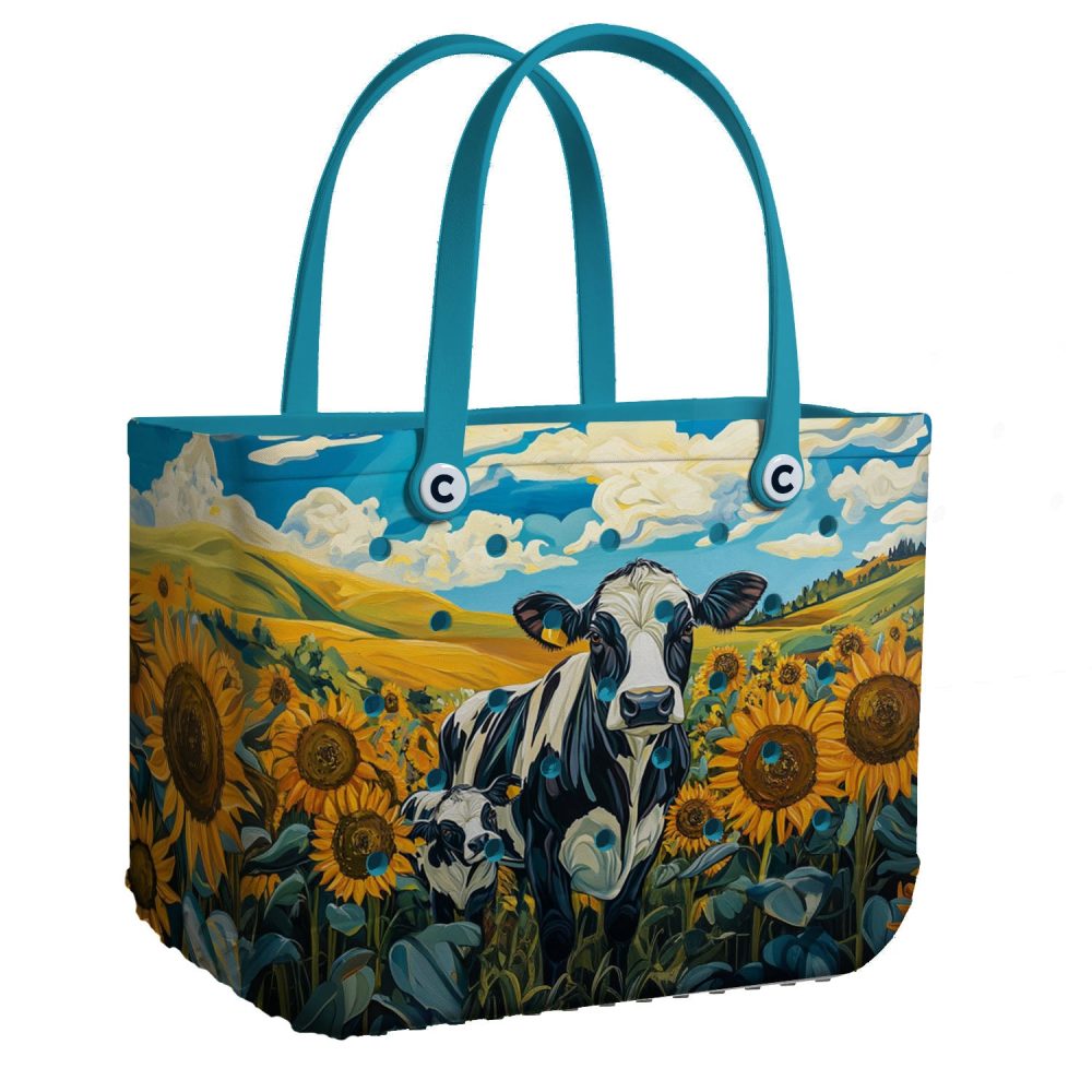 Bucket Tote Bag, Limited Edition Bogg Bag, Beach Bag Bucolic Beauty