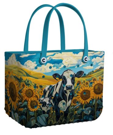 Bucket Tote Bag, Limited Edition Bogg Bag, Beach Bag Bucolic Beauty