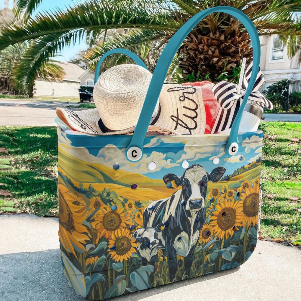 Bucket Tote Bag, Limited Edition Bogg Bag, Beach Bag Bucolic Beauty - Image 4