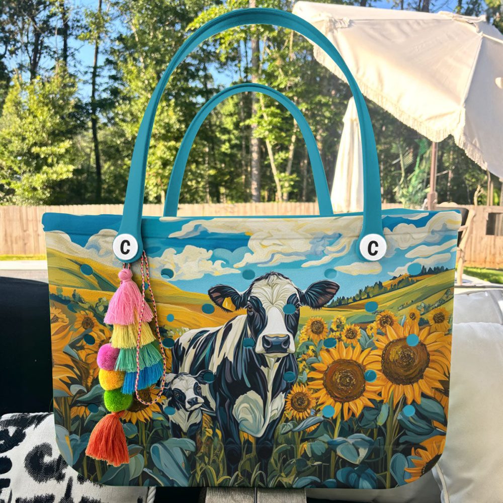 Bucket Tote Bag, Limited Edition Bogg Bag, Beach Bag Bucolic Beauty - Image 5