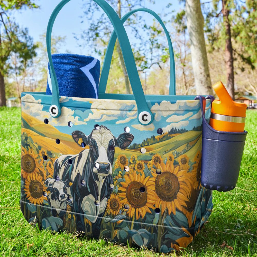 Bucket Tote Bag, Limited Edition Bogg Bag, Beach Bag Bucolic Beauty - Image 3