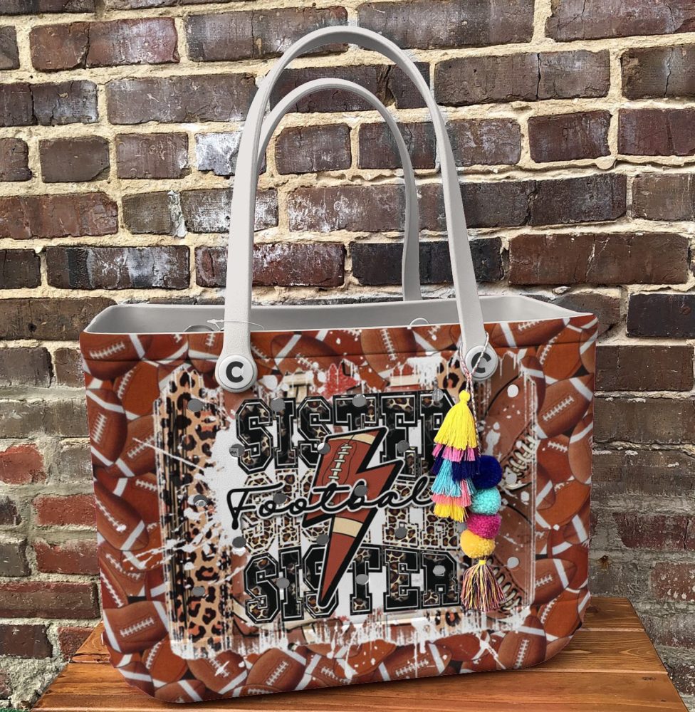 Bucket Tote Bag, Limited Edition Bogg Bag, Beach Bag Play Hard, Sister Strong - Image 6
