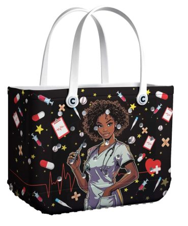 Bucket Tote Bag, Limited Edition Bogg Bag, Beach Bag Wingless Angels