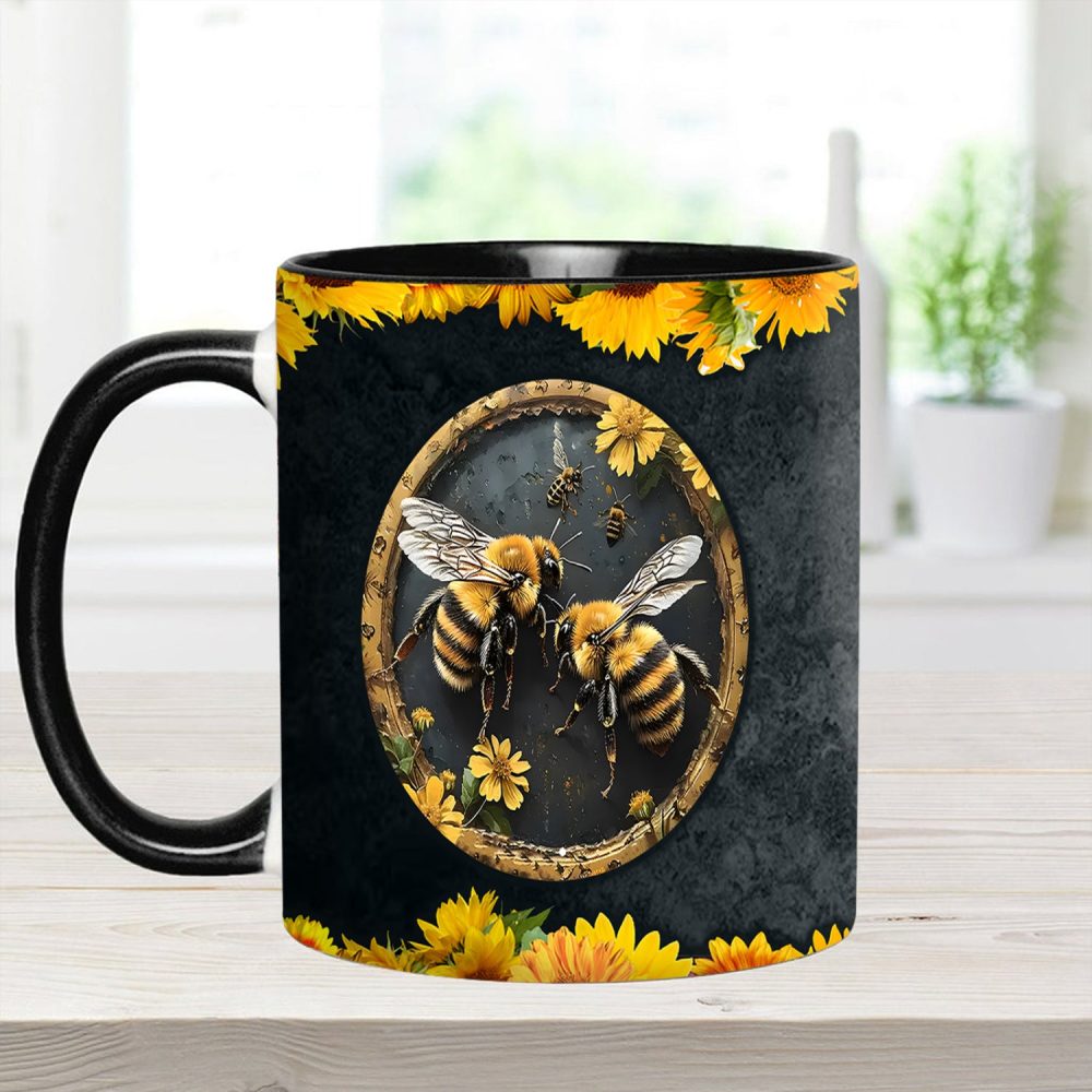 Bee Kind Sunflower Accent Mug - Image 5