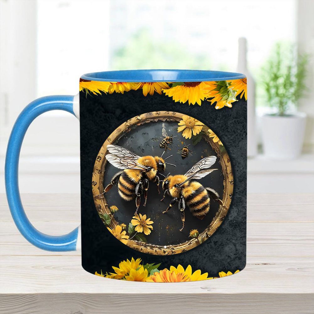 Bee Kind Sunflower Accent Mug - Image 8