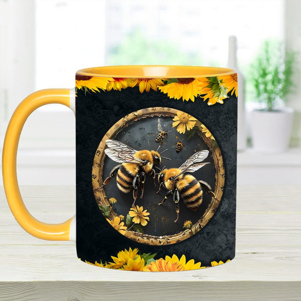 Bee Kind Sunflower Accent Mug - Image 11