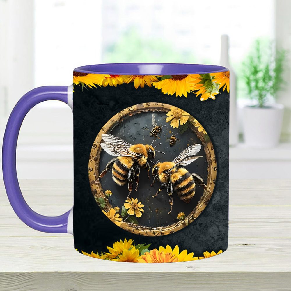 Bee Kind Sunflower Accent Mug - Image 12