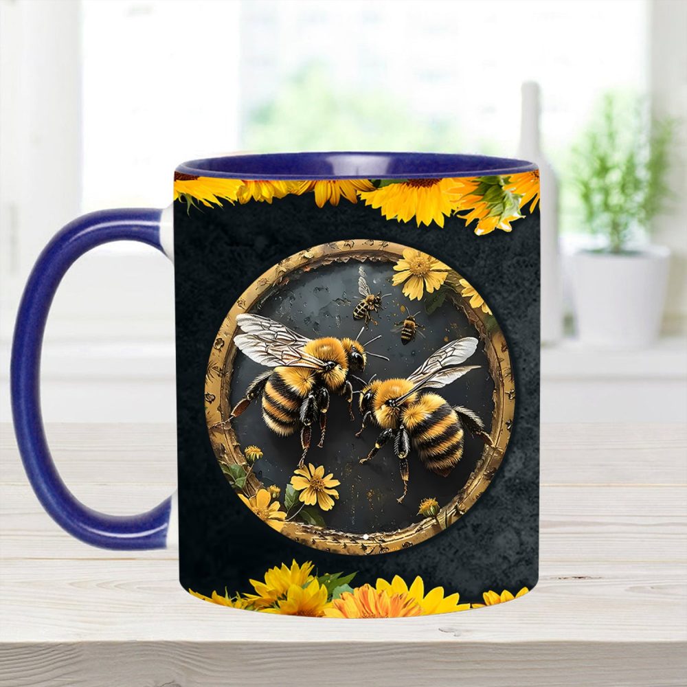 Bee Kind Sunflower Accent Mug - Image 13