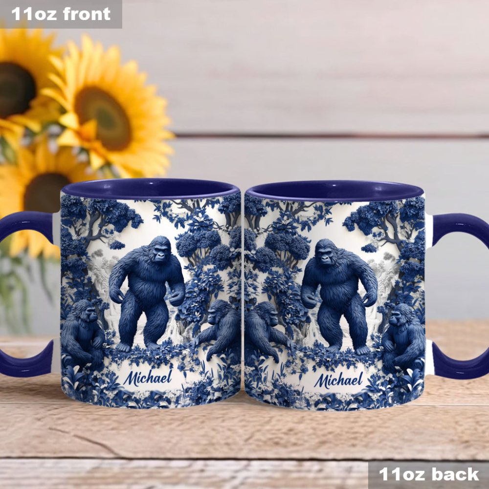 Bigfoot Summer Vibes - Personalized Accent Mug - Image 3