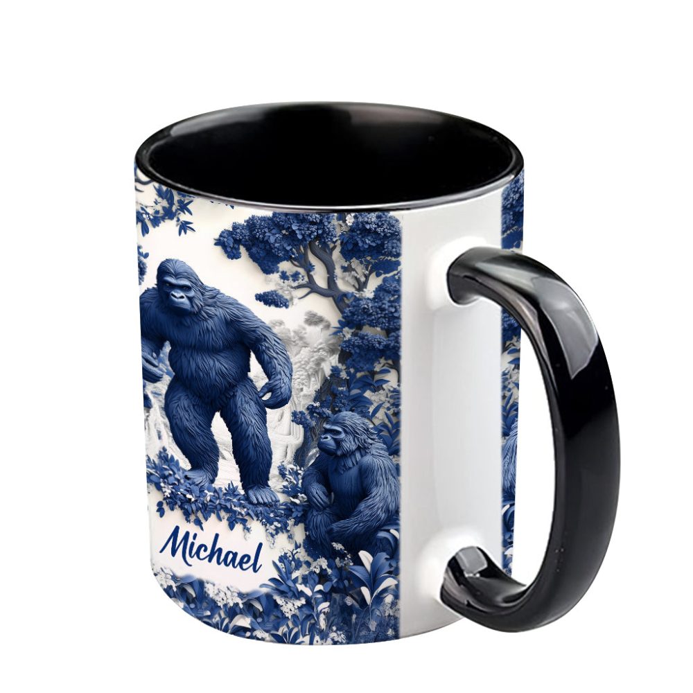 Bigfoot Summer Vibes - Personalized Accent Mug - Image 5
