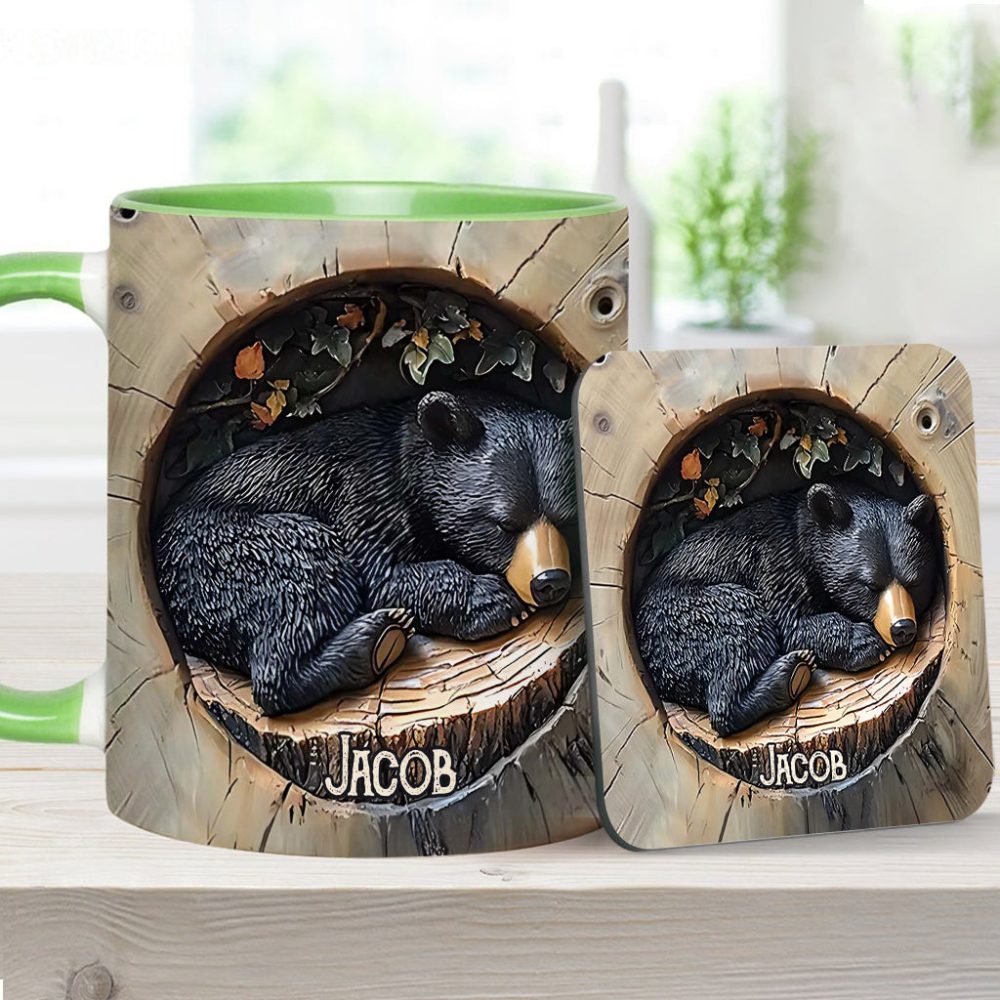 Black Bear - Personalized Hunting Accent Mug - Image 16