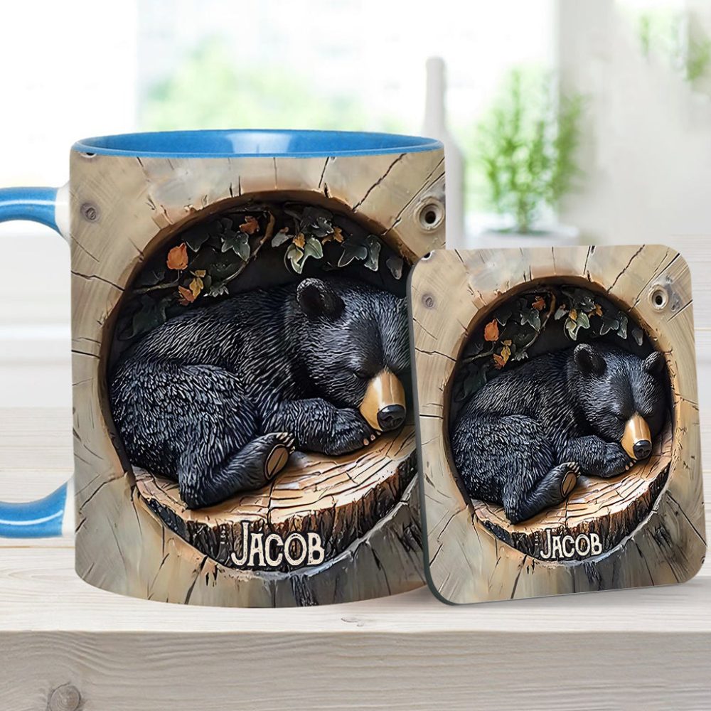 Black Bear - Personalized Hunting Accent Mug - Image 17