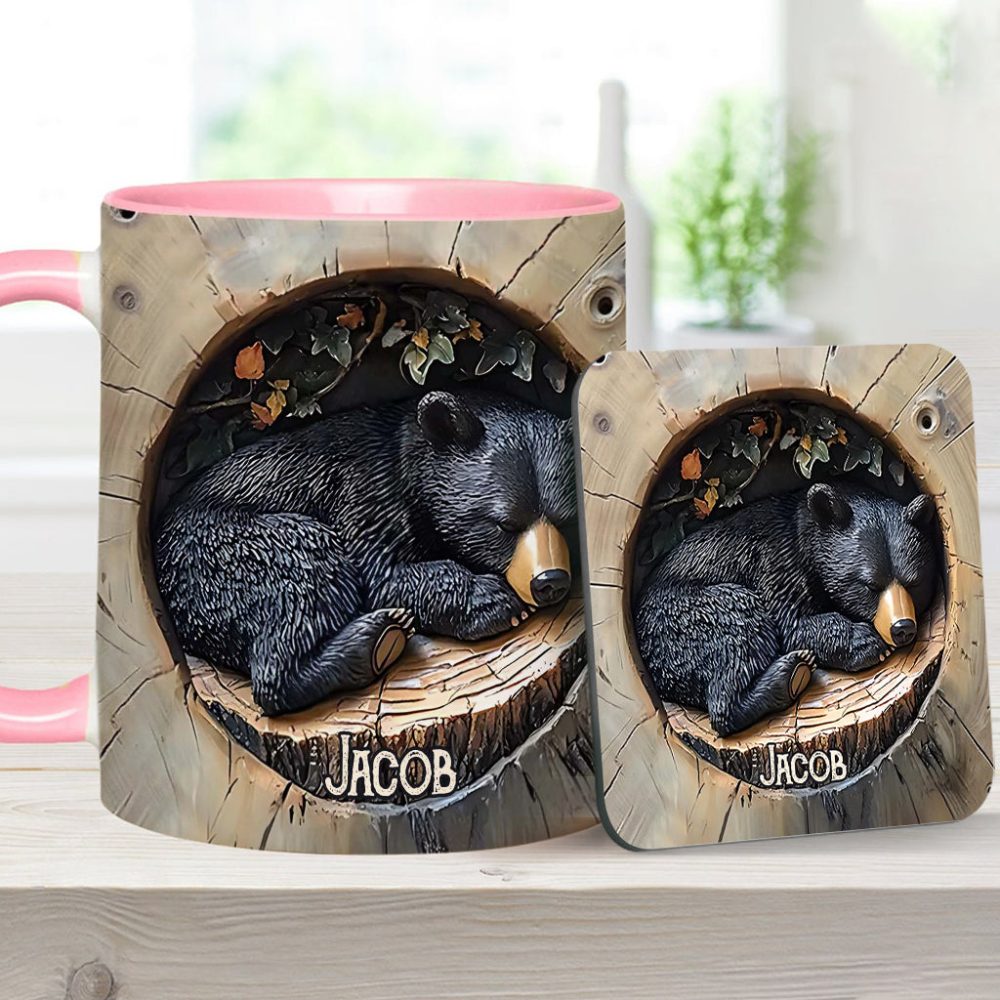 Black Bear - Personalized Hunting Accent Mug - Image 20