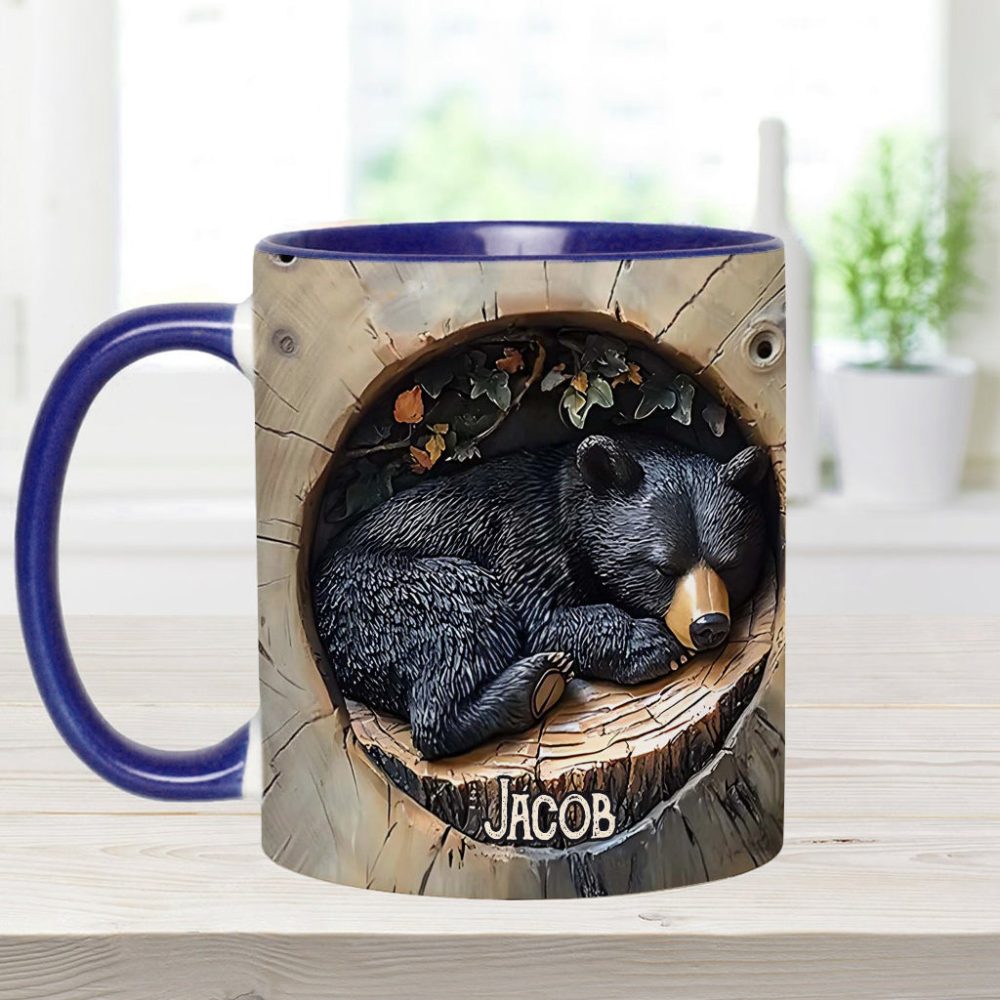 Black Bear - Personalized Hunting Accent Mug - Image 9