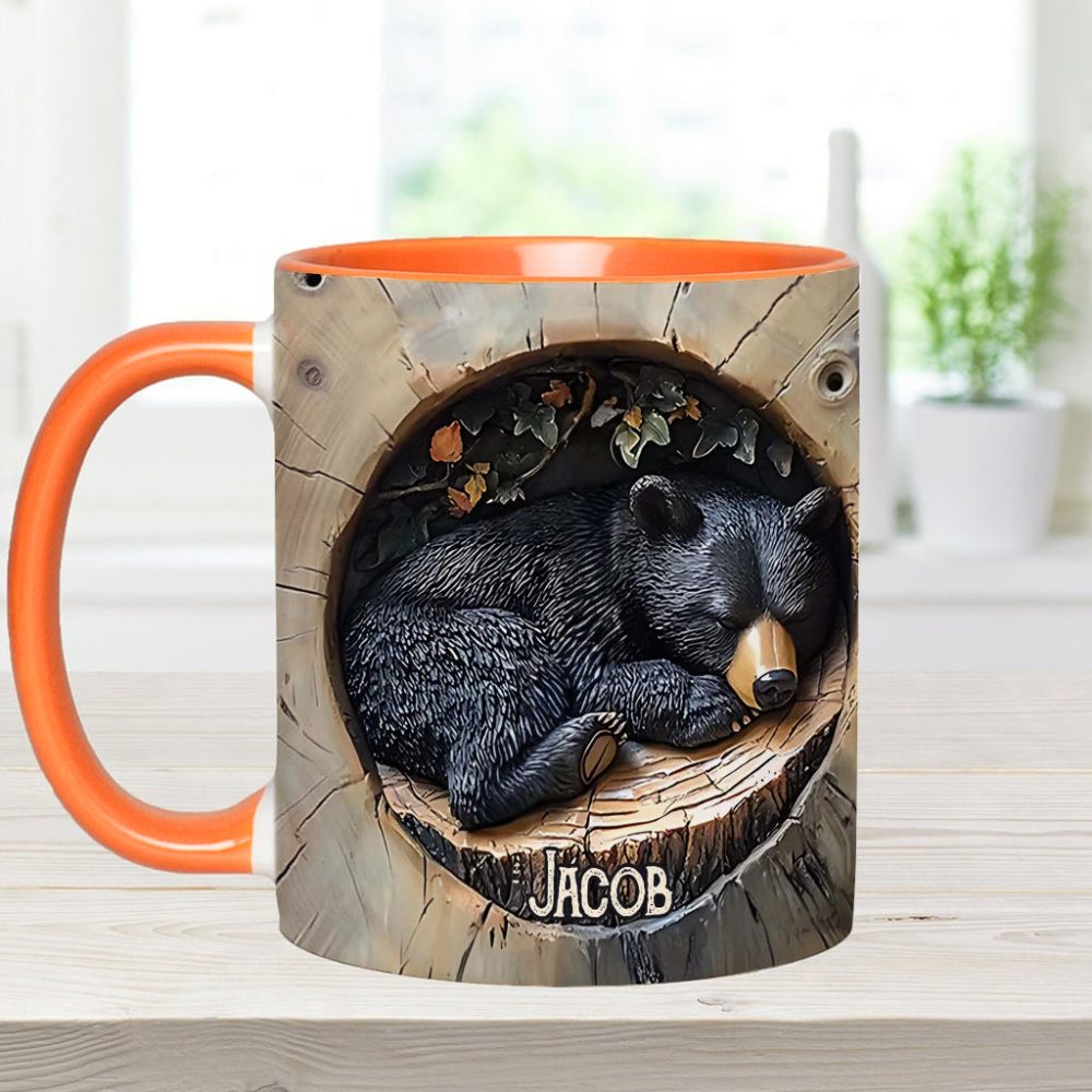 Black Bear - Personalized Hunting Accent Mug - Image 4