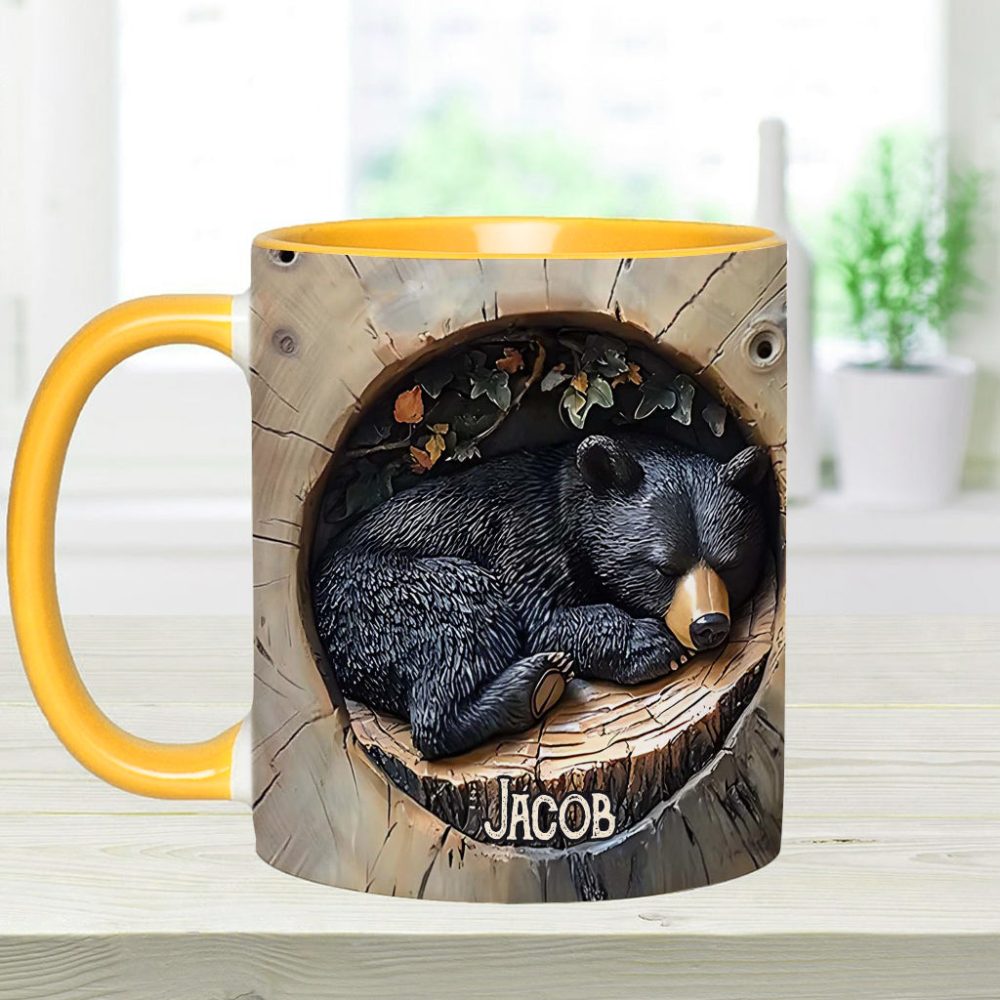 Black Bear - Personalized Hunting Accent Mug - Image 6