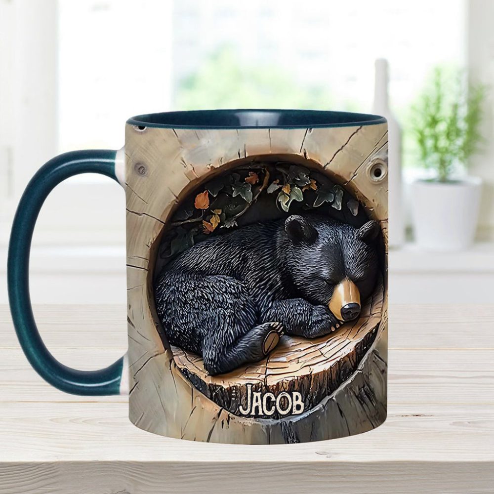 Black Bear - Personalized Hunting Accent Mug - Image 21