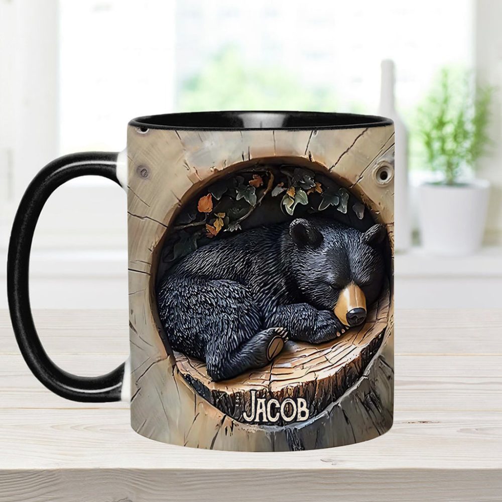 Black Bear - Personalized Hunting Accent Mug - Image 7