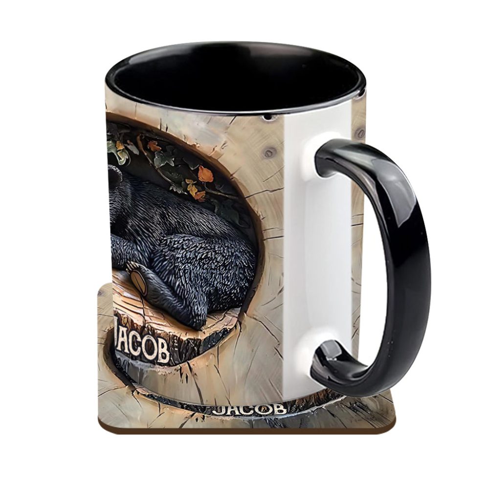 Black Bear - Personalized Hunting Accent Mug - Image 12