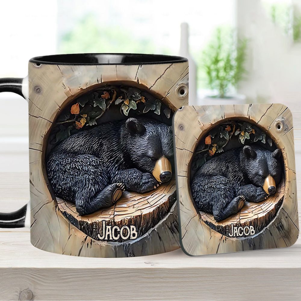Black Bear - Personalized Hunting Accent Mug - Image 14