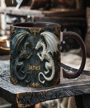 Love Dragons - Personalized Dragon Accent Mug