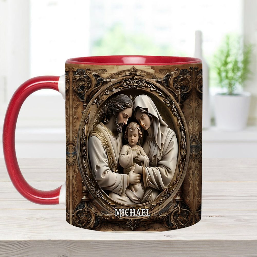 I Believe In Him - Personalized Christian Accent Mug - Image 8