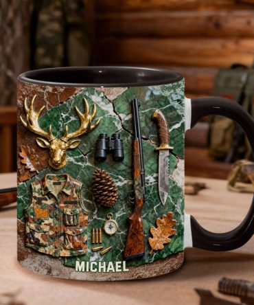 Hunter’S Gear – Personalized Hunting Accent Mug