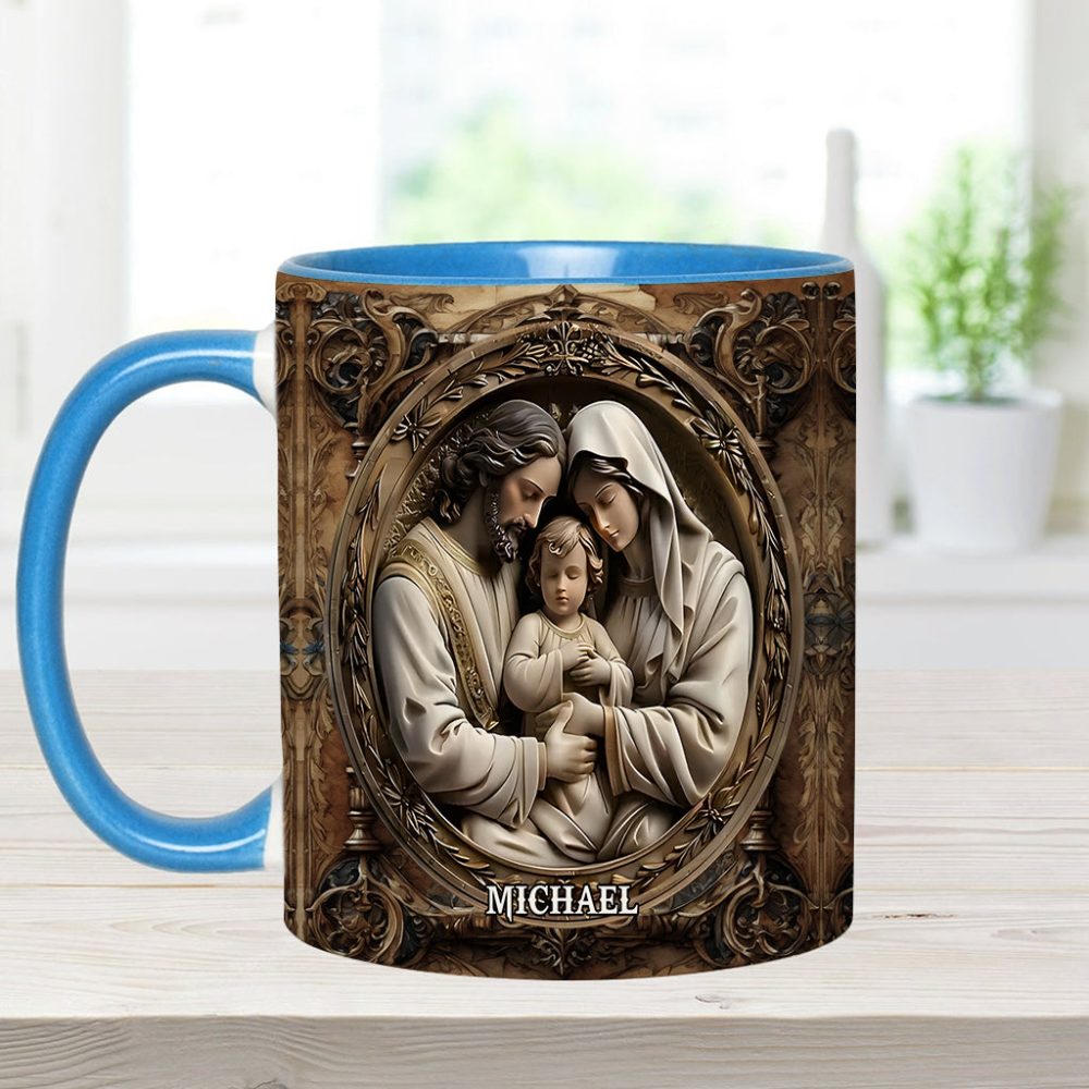 I Believe In Him - Personalized Christian Accent Mug - Image 3