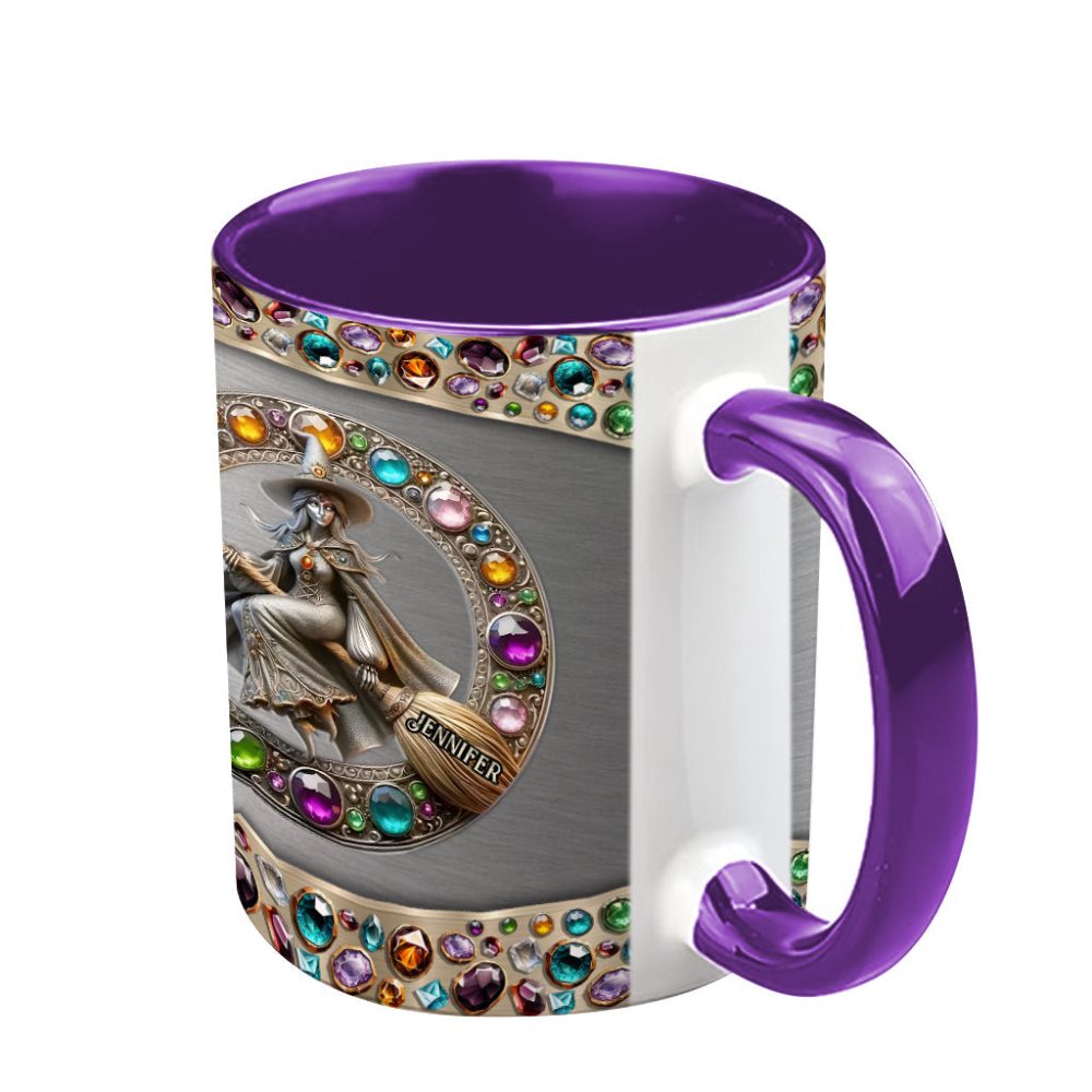 Beautiful Witch - Personalized Witch Accent Mug - Image 5