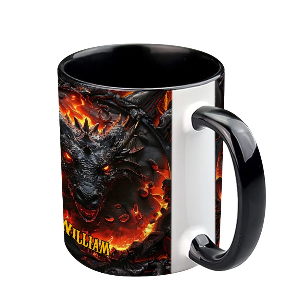 Red Fire Dragon - Personalized Dragon Accent Mug - Image 5
