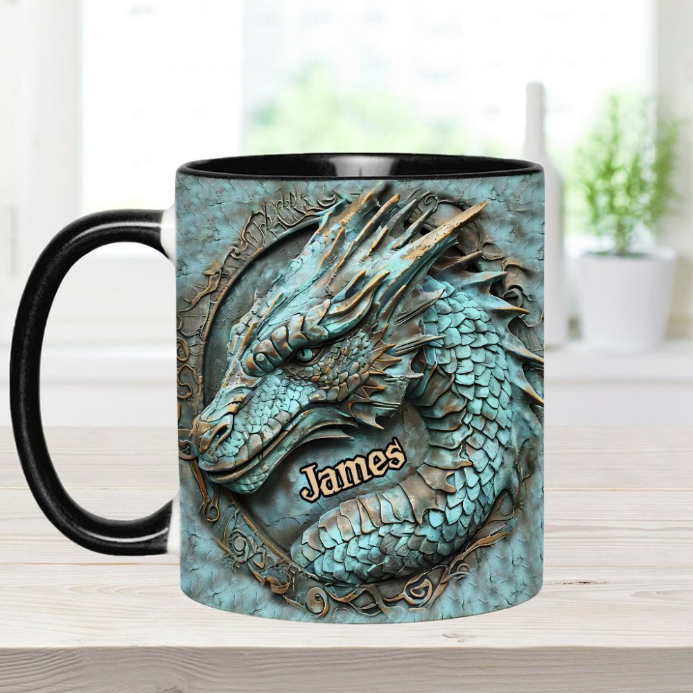 My Spirit Animal - Personalized Dragon Accent Mug - Image 6
