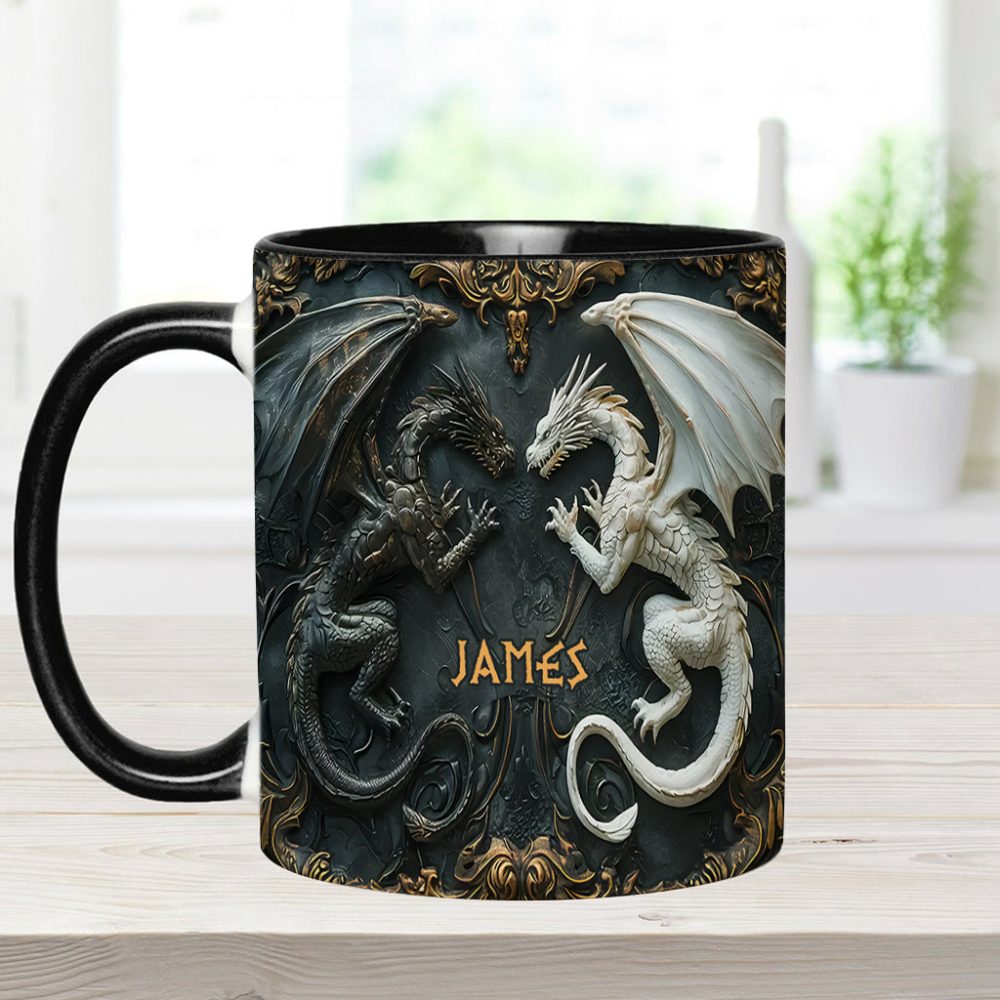 Love Dragons - Personalized Dragon Accent Mug - Image 6