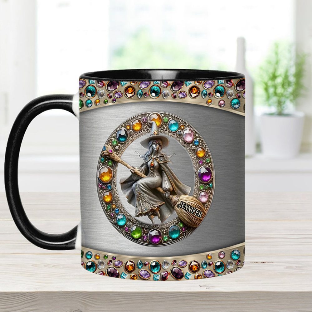 Beautiful Witch - Personalized Witch Accent Mug - Image 6