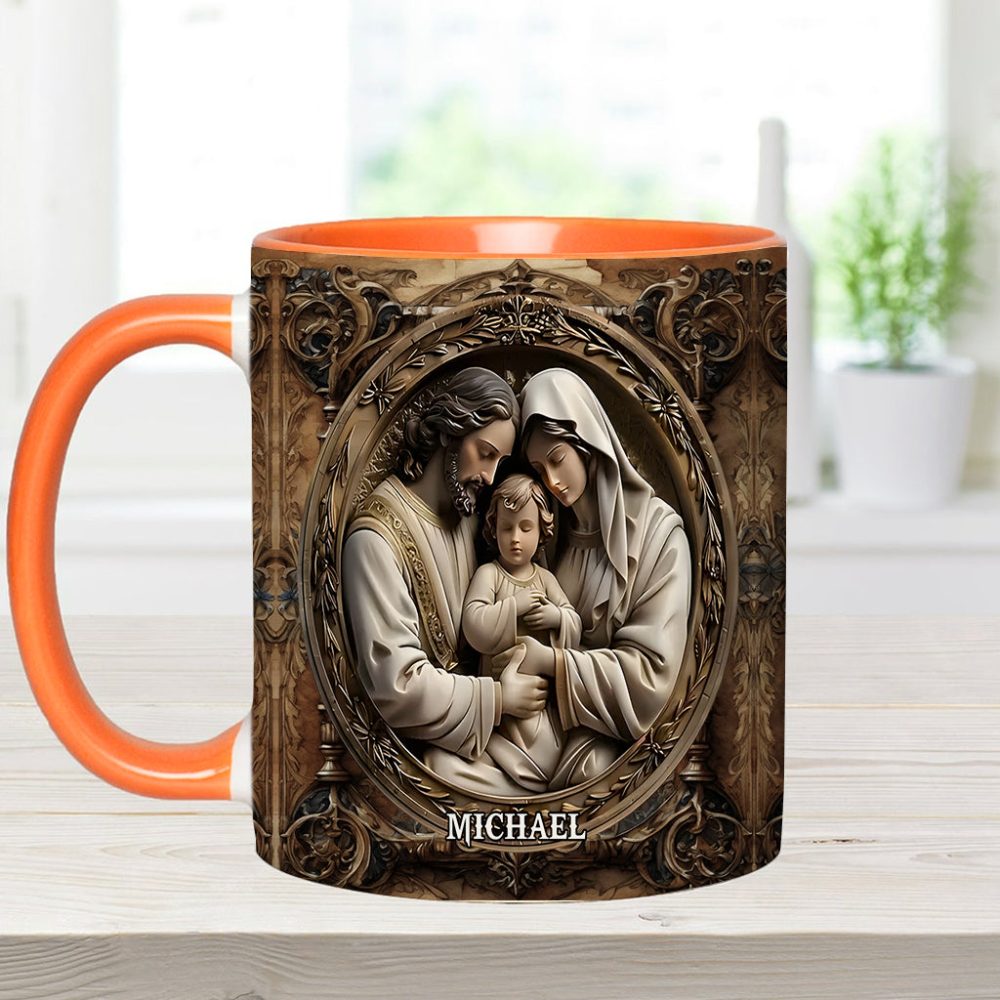 I Believe In Him - Personalized Christian Accent Mug - Image 4
