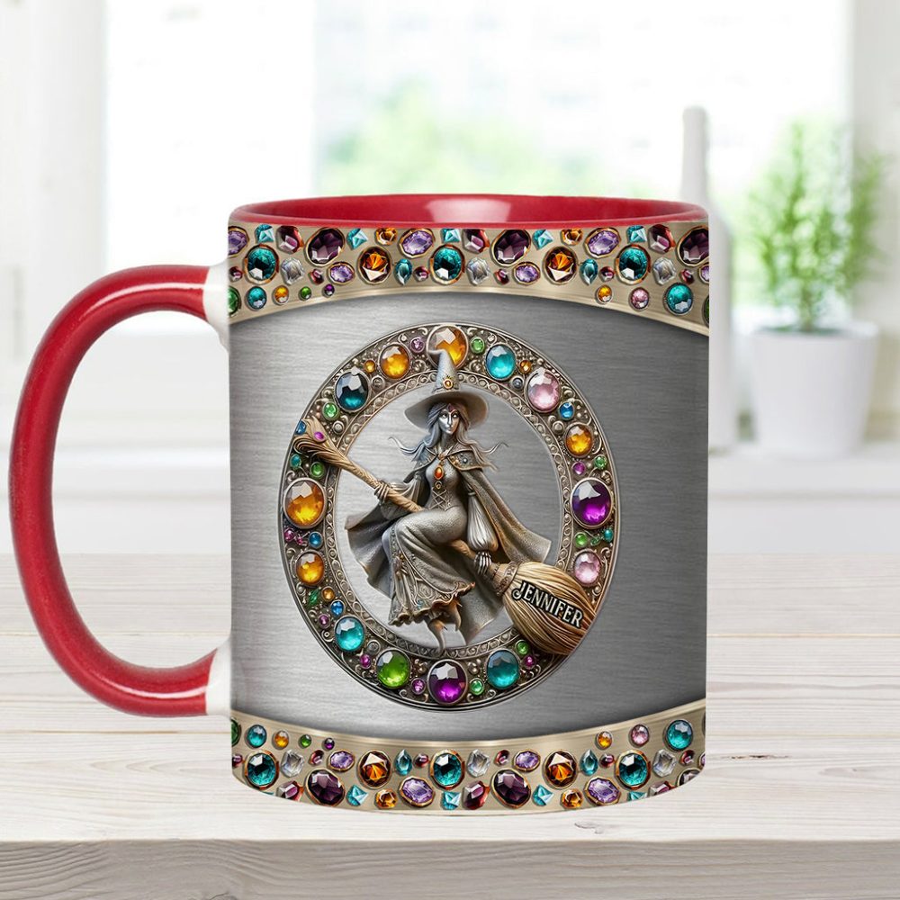 Beautiful Witch - Personalized Witch Accent Mug - Image 7