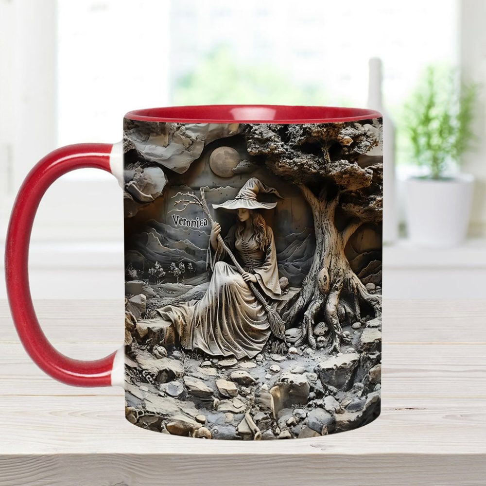 Beautiful Witch - Personalized Witch Accent Mug - Image 7