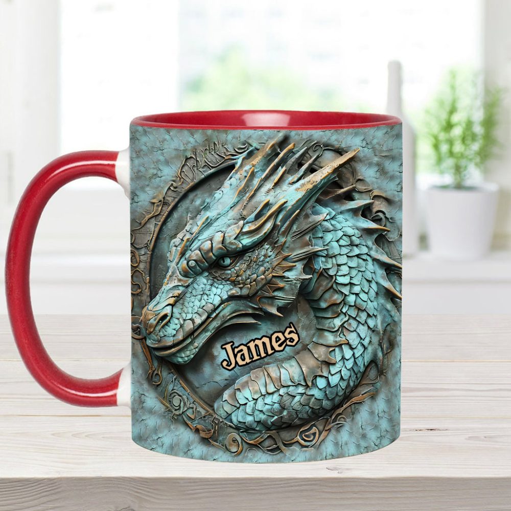 My Spirit Animal - Personalized Dragon Accent Mug - Image 7