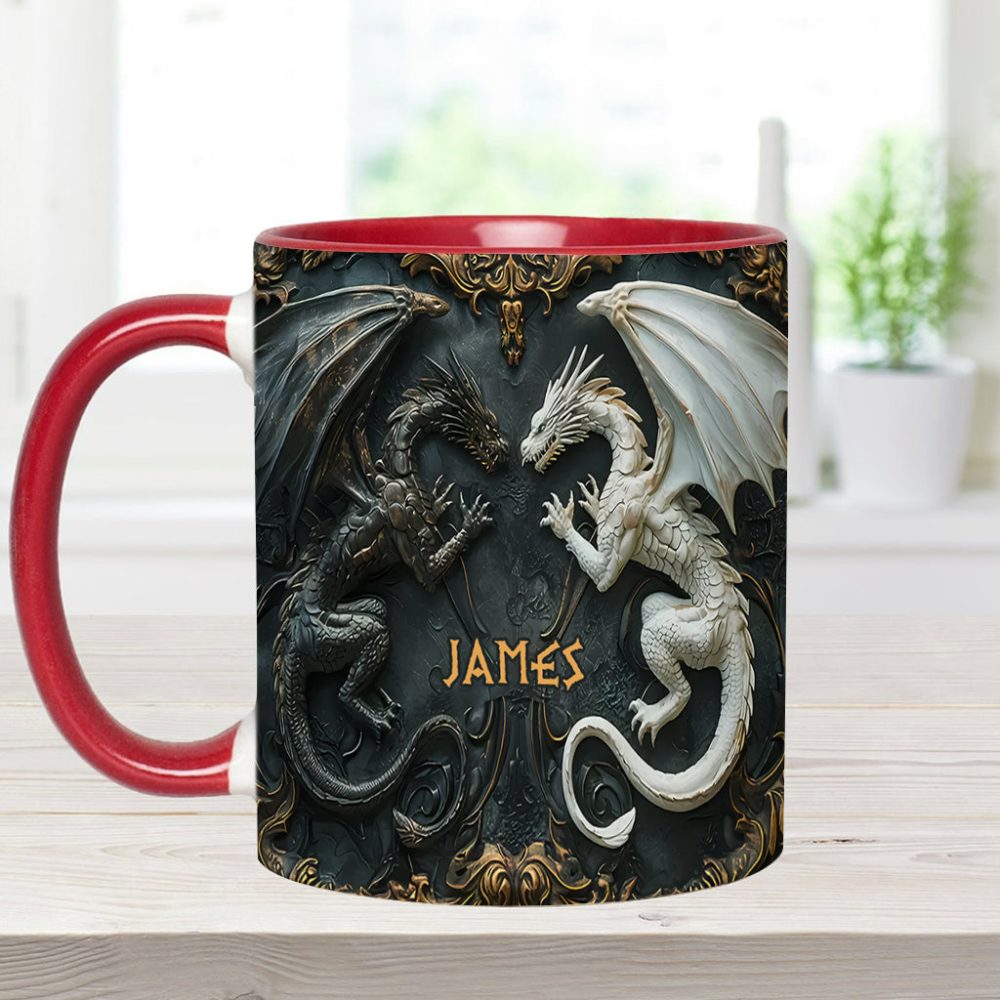 Love Dragons - Personalized Dragon Accent Mug - Image 7