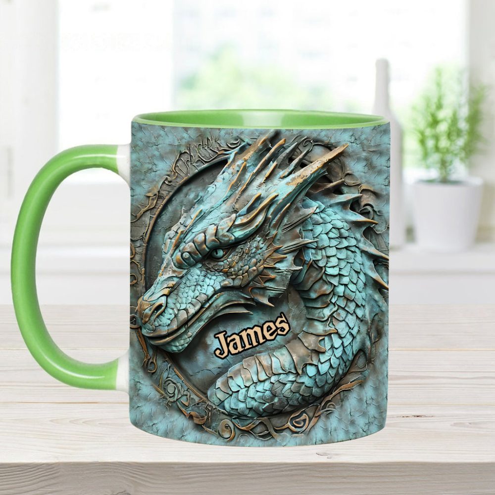 My Spirit Animal - Personalized Dragon Accent Mug - Image 8