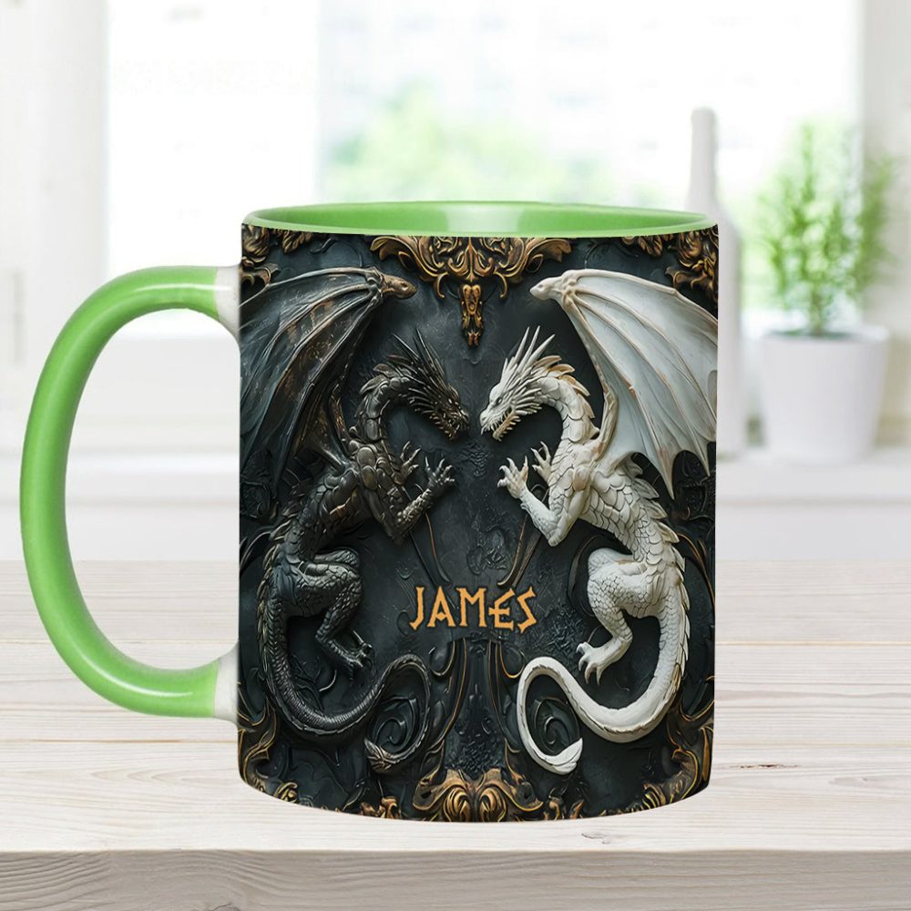 Love Dragons - Personalized Dragon Accent Mug - Image 8