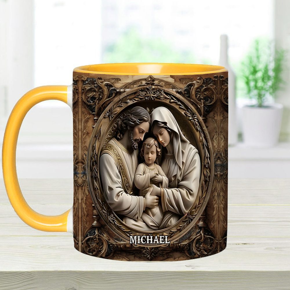 I Believe In Him - Personalized Christian Accent Mug - Image 6
